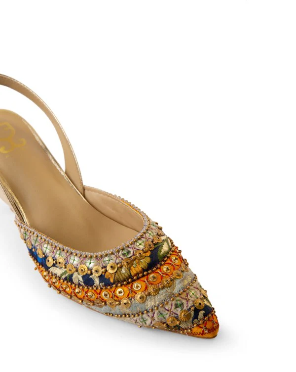 Benaras Beauty : Salsa Mule Heels - Kareena Kapoor Khan x Fizzy Goblet - Limited Edition - Image 3