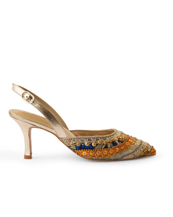 Benaras Beauty : Salsa Mule Heels - Kareena Kapoor Khan x Fizzy Goblet - Limited Edition - Image 4