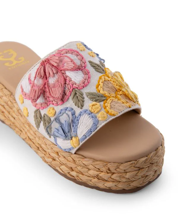 Bubble Yum : Slipon Espradrille Wedges - Image 3