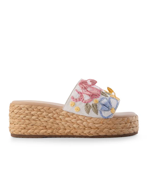 Bubble Yum : Slipon Espradrille Wedges - Image 4