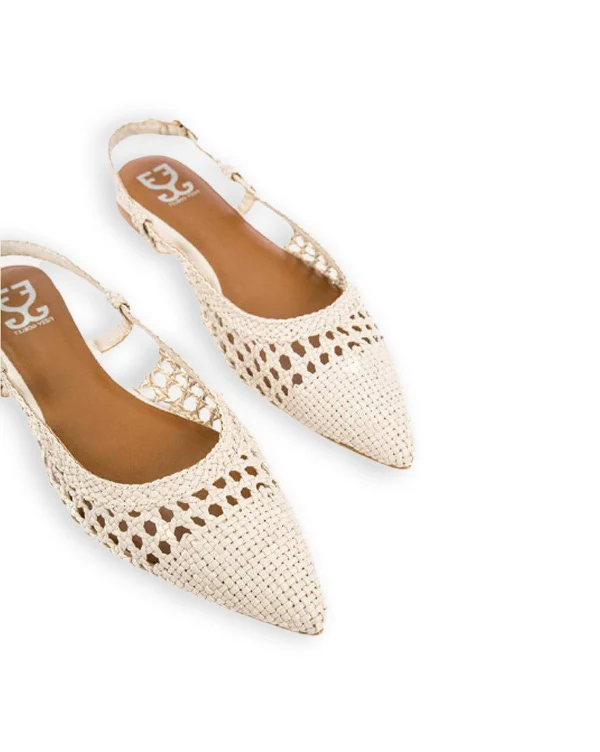 Cookies & Cream : Slingback Mules - Image 3