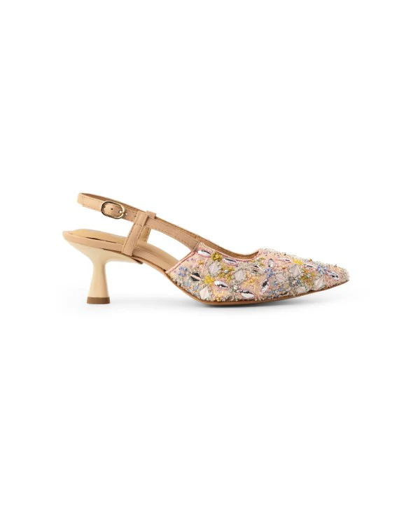Gatsby's Girl : Salsa Mule Heels - Image 4