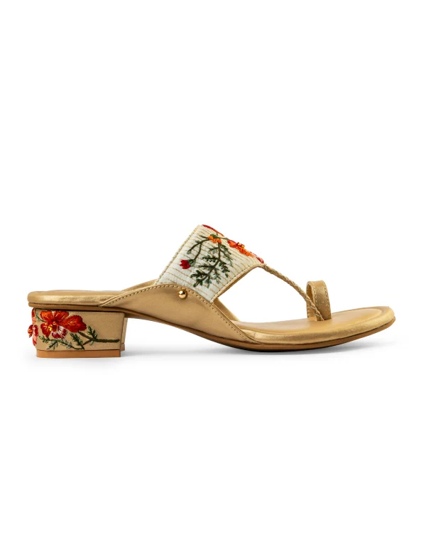 Gulmohar Lane : Kolha Block Heel - Image 4