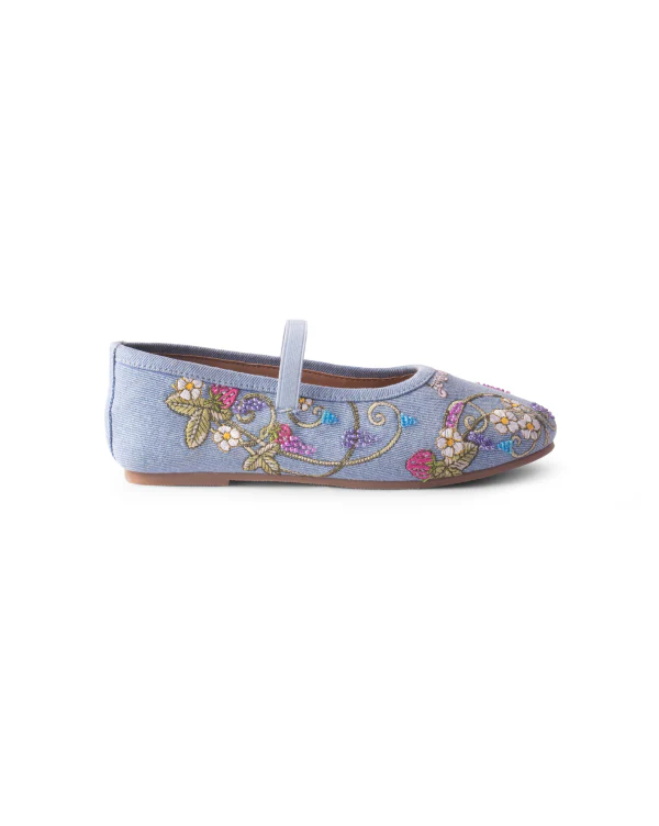 Blue Belle : Kids Ballet Flats - Image 4