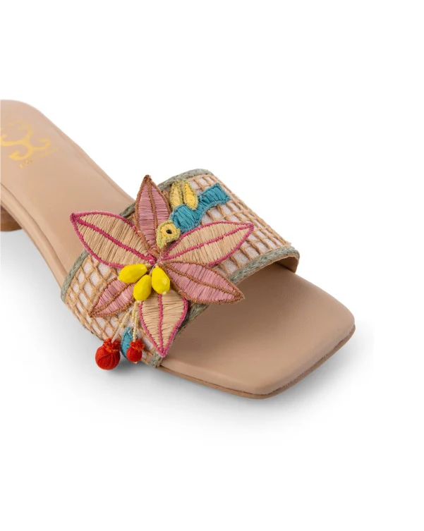 Nude Nectar : Slipon Block Heels - Image 3