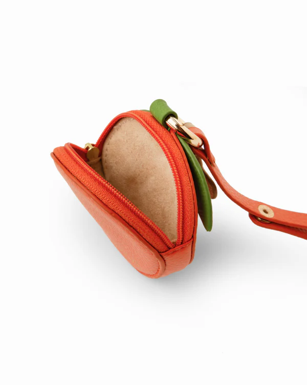 Orange : Bag Charm - Zippered Pouch - Image 3