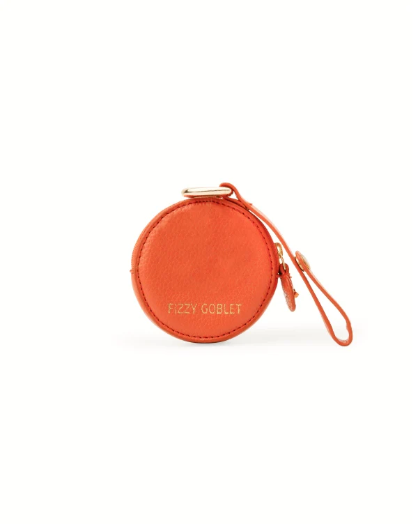 Orange : Bag Charm - Zippered Pouch - Image 4