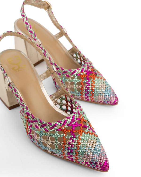 Party Poppers : Salsa Mule Heels - Image 3