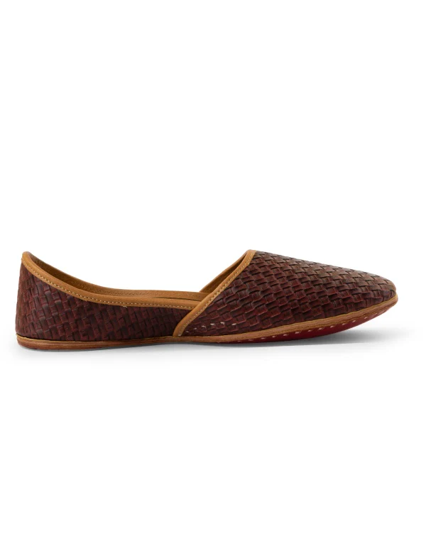 Pattern-Breaker Brown : Juttis For Men - Image 4