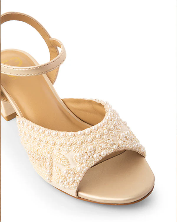 Pearls On The Floor : Sandal Heels - Image 3