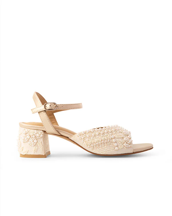 Pearls On The Floor : Sandal Heels - Image 4