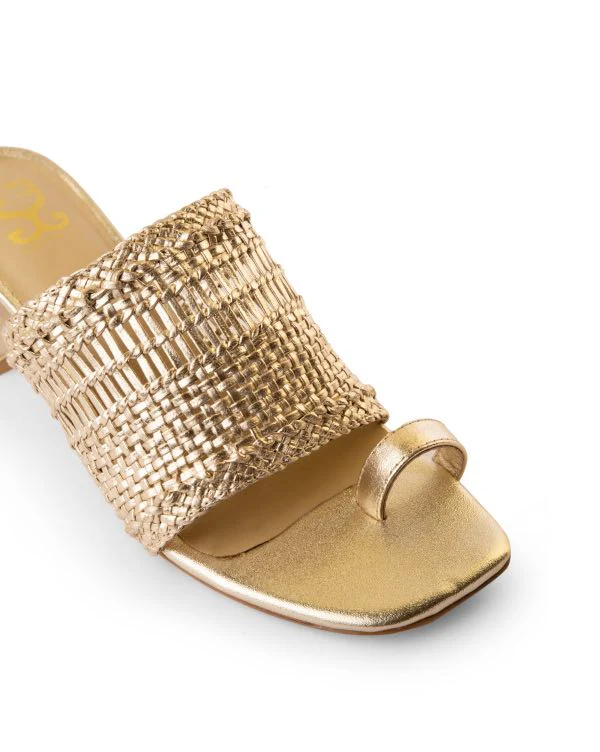 Rattan Radiance : Kolha Block Heels - Image 3