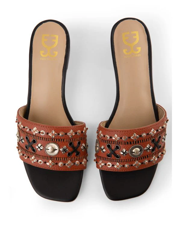 Rise & Chai : Slipon Block Heels - Image 2