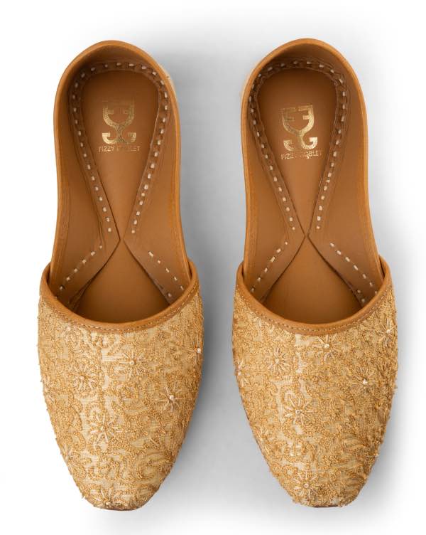 Stargazer Gold Embellished : Juttis For Men - Image 2