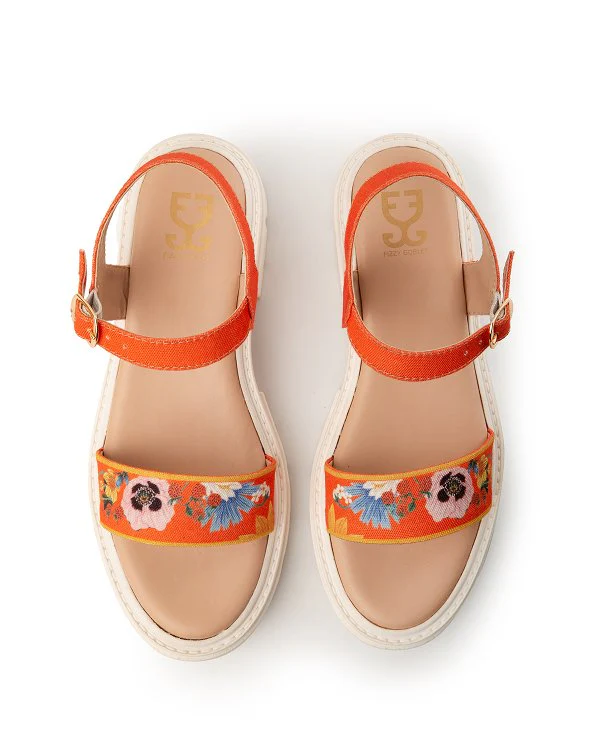 Tangerine Skies : Splash Sandals - Image 2