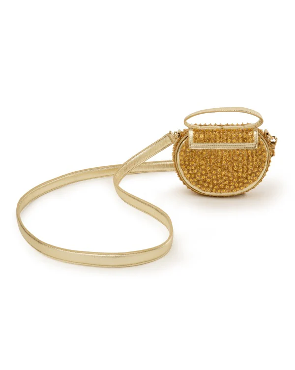 The Micro Bag Leather: Gold - Image 3