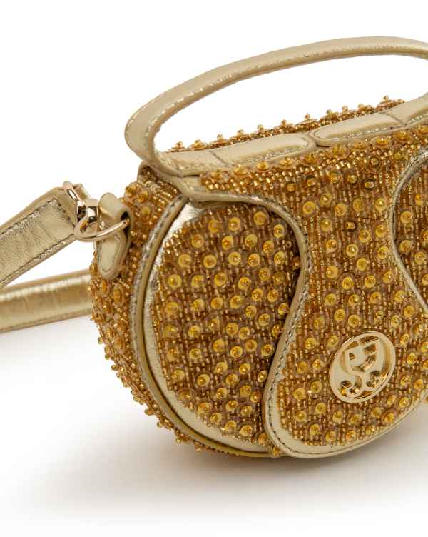 The Micro Bag Leather: Gold - Image 4