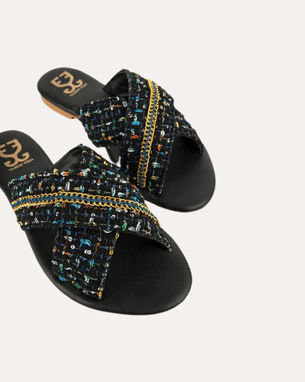 Tweed About It : Criss Cross Slides - Limited Edition - Image 3