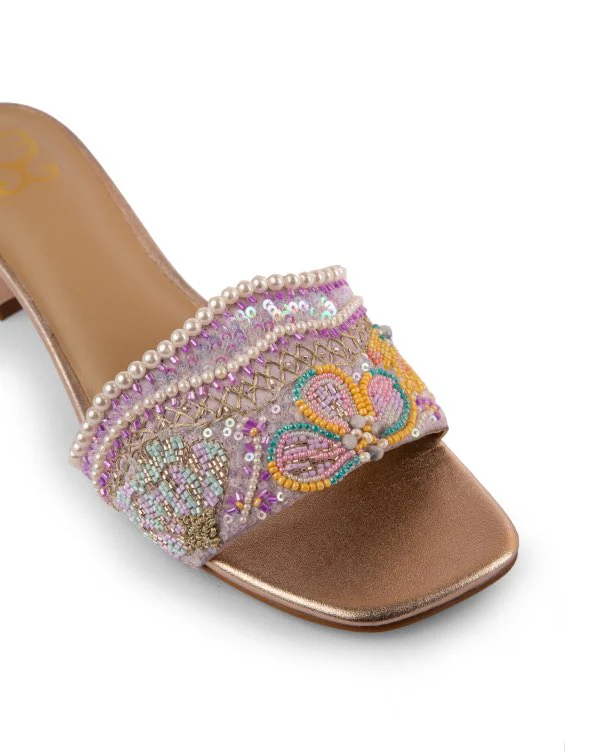 Uptown Pearls : Sandal Heels - Image 3